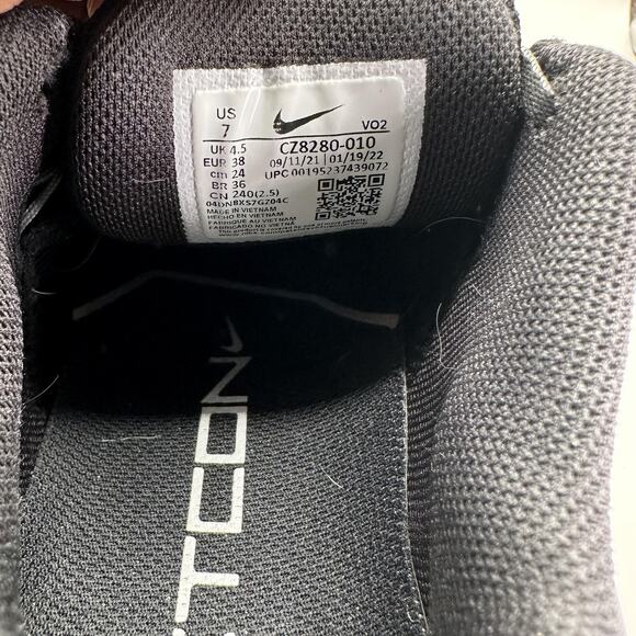 Nike Metcon 7 Shoes Womens Size 7 Black White Cross Training Crossfit Sneakers - Picture 8 of 9